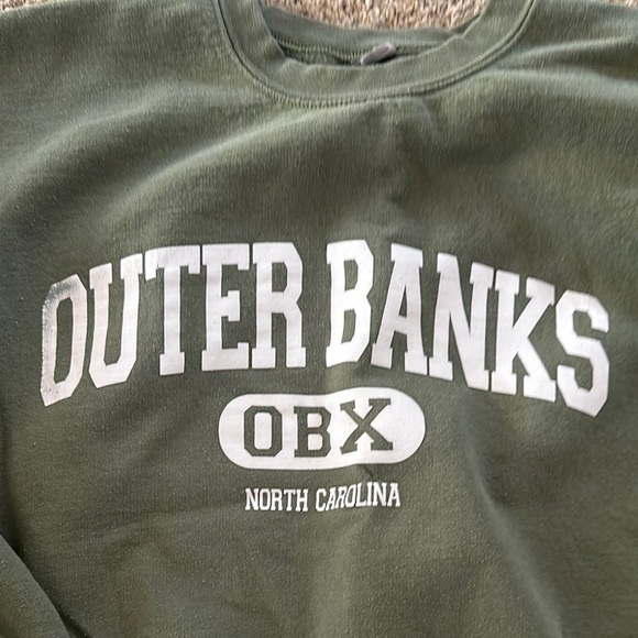 Green Outer Banks sweatshirt - Picture 2 of 4
